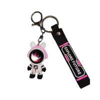 HKM-710483 3D Cartoon Bear Keychain in Silicone for Men and Women, Fashionable Key Pendant for Bags and Cars