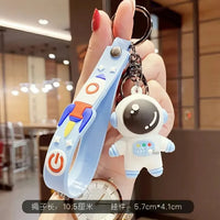 HKM-710483 3D Cartoon Bear Keychain in Silicone for Men and Women, Fashionable Key Pendant for Bags and Cars