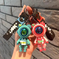 HKM-710483 3D Cartoon Bear Keychain in Silicone for Men and Women, Fashionable Key Pendant for Bags and Cars