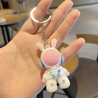HKM-710483 3D Cartoon Bear Keychain in Silicone for Men and Women, Fashionable Key Pendant for Bags and Cars