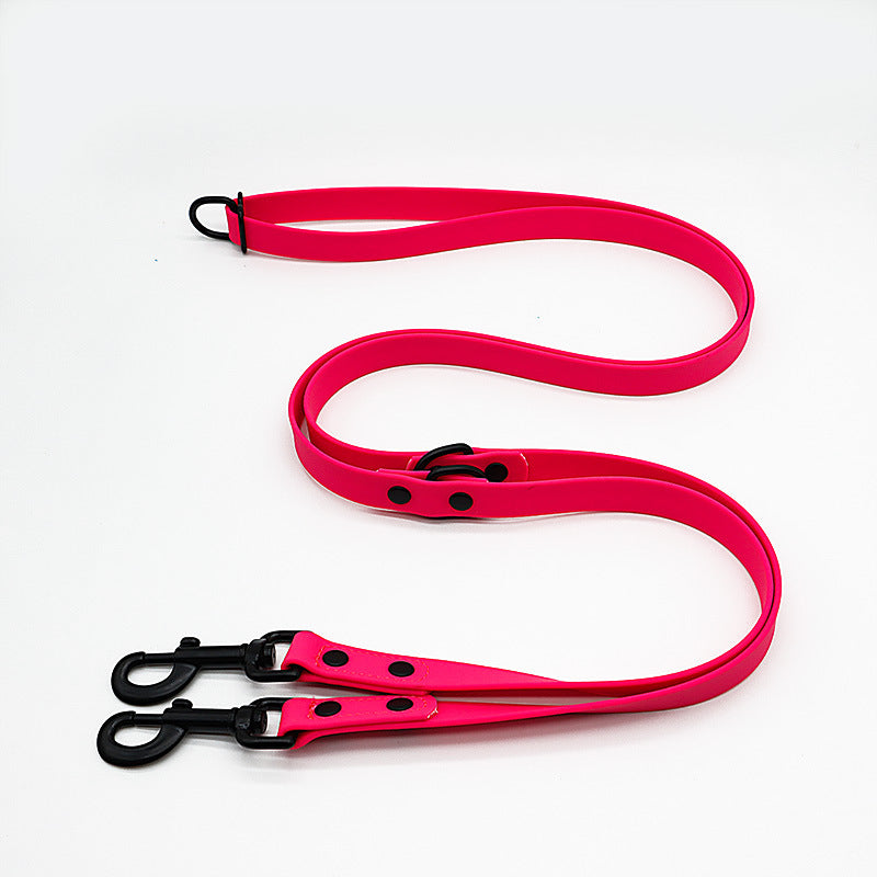 HKM-710483 Multifunctional Double-Ended PVC Dog Traction Belt - 2.1m Length