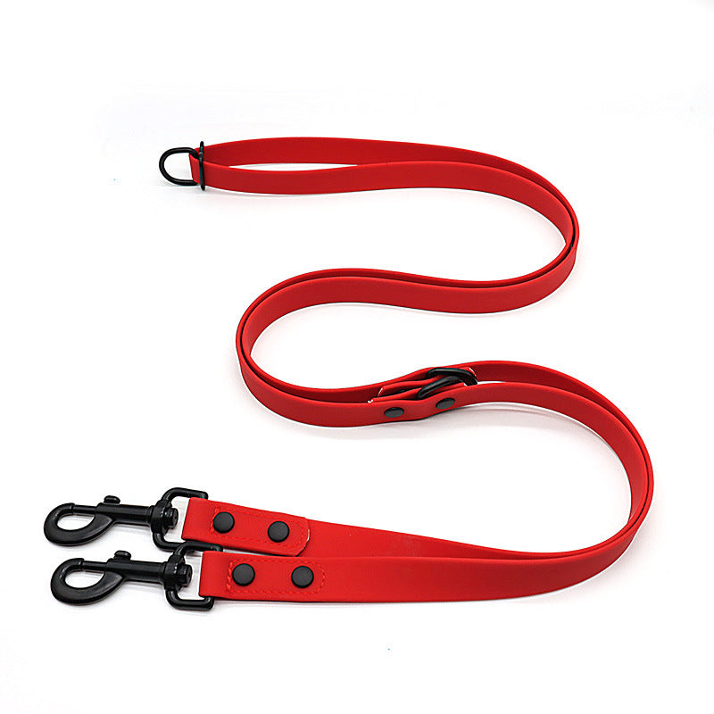 HKM-710483 Multifunctional Double-Ended PVC Dog Traction Belt - 2.1m Length