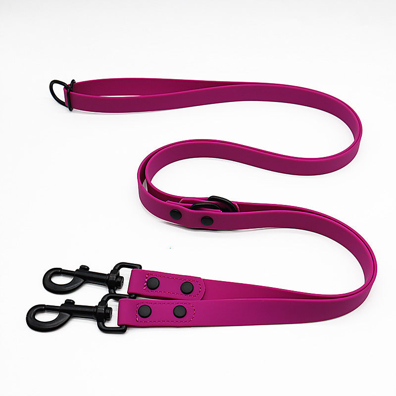 HKM-710483 Multifunctional Double-Ended PVC Dog Traction Belt - 2.1m Length