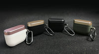 HKM-710547 Protective Case for AirPods Pro - Silicone & Aluminum Alloy with Carabiner, Multiple Colors Available
