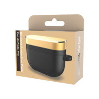 HKM-710547 Protective Case for AirPods Pro - Silicone & Aluminum Alloy with Carabiner, Multiple Colors Available