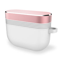 HKM-710547 Protective Case for AirPods Pro - Silicone & Aluminum Alloy with Carabiner, Multiple Colors Available