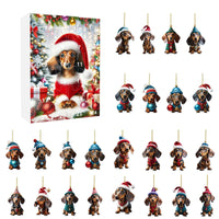 HKM-710611 Christmas Countdown Pet Pendant Home Decoration in Various Colors