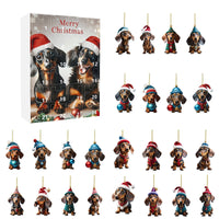 HKM-710611 Christmas Countdown Pet Pendant Home Decoration in Various Colors