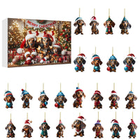 HKM-710611 Christmas Countdown Pet Pendant Home Decoration in Various Colors
