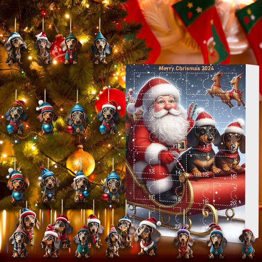 HKM-710611 Christmas Countdown Pet Pendant Home Decoration in Various Colors