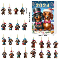 HKM-710611 Christmas Countdown Pet Pendant Home Decoration in Various Colors