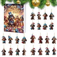 HKM-710611 Christmas Countdown Pet Pendant Home Decoration in Various Colors