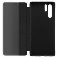 HKM-710739 All-in-One Leather Case with Smart Sleep Feature for HUAWEI Devices - Anti-Fall TPU Protection - Black