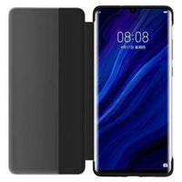 HKM-710739 All-in-One Leather Case with Smart Sleep Feature for HUAWEI Devices - Anti-Fall TPU Protection - Black