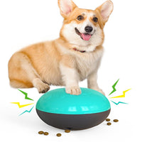 HKM-710803 Chew The Sound TPR Interactive Sound Ball Toy in Lake Blue, Green, and Yellow