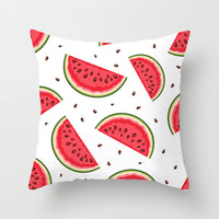HKM-710867 Fruit-Themed Peach Skin Pillowcase for Home and Car - 45x45cm Cushion Cover