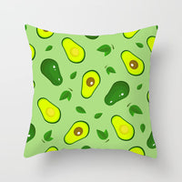 HKM-710867 Fruit-Themed Peach Skin Pillowcase for Home and Car - 45x45cm Cushion Cover
