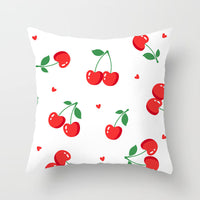 HKM-710867 Fruit-Themed Peach Skin Pillowcase for Home and Car - 45x45cm Cushion Cover