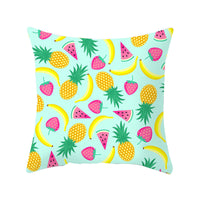 HKM-710867 Fruit-Themed Peach Skin Pillowcase for Home and Car - 45x45cm Cushion Cover