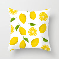 HKM-710867 Fruit-Themed Peach Skin Pillowcase for Home and Car - 45x45cm Cushion Cover