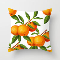 HKM-710867 Fruit-Themed Peach Skin Pillowcase for Home and Car - 45x45cm Cushion Cover