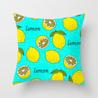 HKM-710867 Fruit-Themed Peach Skin Pillowcase for Home and Car - 45x45cm Cushion Cover