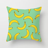 HKM-710867 Fruit-Themed Peach Skin Pillowcase for Home and Car - 45x45cm Cushion Cover