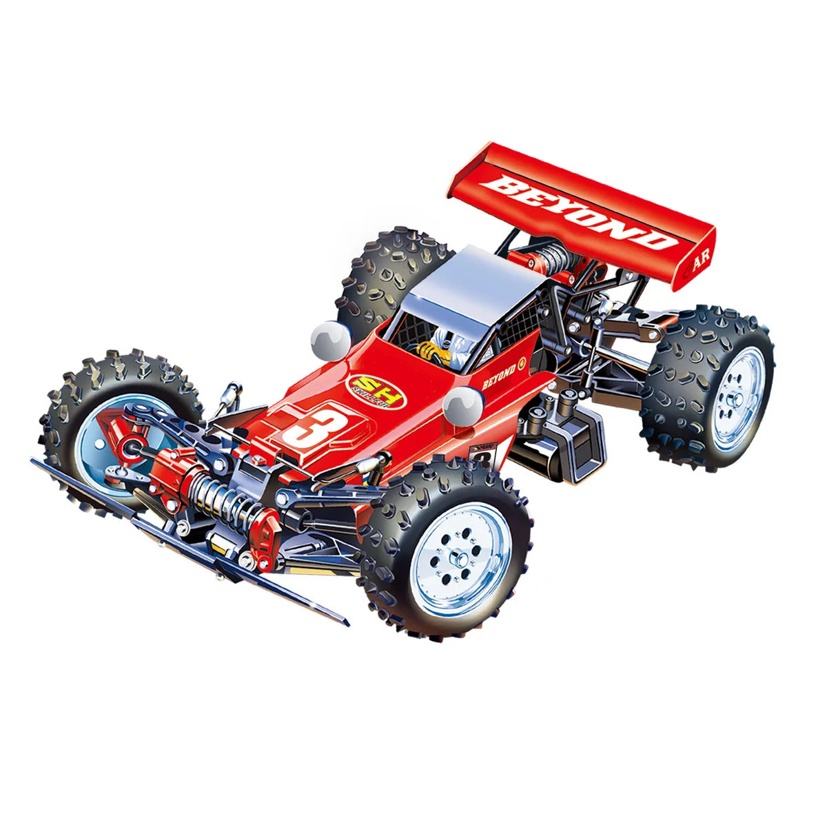 HKM-711059 2.4GHz 1:64 Remote Control Mini Car Toy for Kids - 5 Channel Off-Road Truck