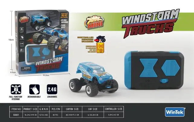 HKM-711059 2.4GHz 1:64 Remote Control Mini Car Toy for Kids - 5 Channel Off-Road Truck
