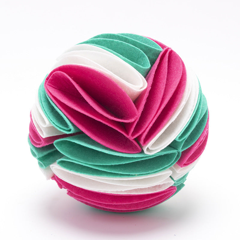 HKM-711251 Pet Dog's Felt Cloth Sniffs The Ball