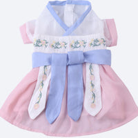 HKM-711251 Sailor Style Pet Dress with Matching Streamers for Cats