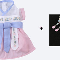 HKM-711251 Sailor Style Pet Dress with Matching Streamers for Cats