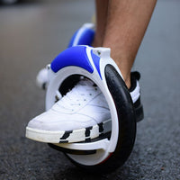HKM-711315 2-Wheel Freestyle Skateboard in Blue, Black, and Red - Compact ABS Flat Panel Design