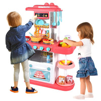 HKM-711315 Children's 43-Piece Pretend Play Kitchen Set with Realistic Lights & Sounds for Ages 2-13