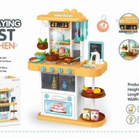 HKM-711315 Children's 43-Piece Pretend Play Kitchen Set with Realistic Lights & Sounds for Ages 2-13