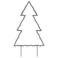 HKM-711443 LED Christmas Tree with Ground Spikes, Warm White Light, 115 LEDs, 8 Lighting Modes, 90 cm Height