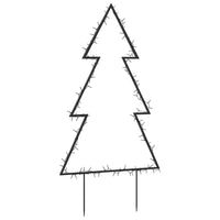 HKM-711443 LED Christmas Tree with Ground Spikes, Warm White Light, 115 LEDs, 8 Lighting Modes, 90 cm Height