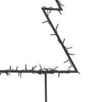 HKM-711443 LED Christmas Tree with Ground Spikes, Warm White Light, 115 LEDs, 8 Lighting Modes, 90 cm Height