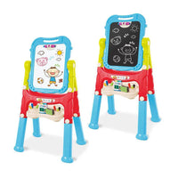 HKM-711443 Magnetic Double-Sided Drawing Board Educational Writing Toy Easel with Stationery Set for Toddlers