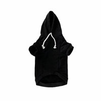 HKM-711507 Cotton Stretchable Dog Sweater in Black and White for All Breeds