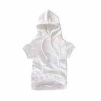 HKM-711507 Cotton Stretchable Dog Sweater in Black and White for All Breeds