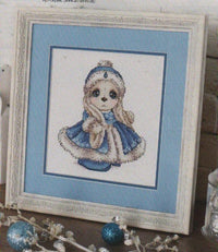 HKM-711635 Chinese Landscape Rabbit Style Cross Stitch Set - 14 CT for Living Room Decor