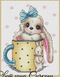 HKM-711635 Chinese Landscape Rabbit Style Cross Stitch Set - 14 CT for Living Room Decor