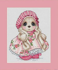 HKM-711635 Chinese Landscape Rabbit Style Cross Stitch Set - 14 CT for Living Room Decor