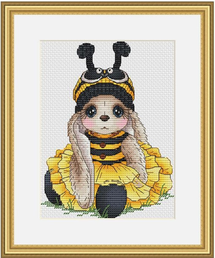 HKM-711635 Chinese Landscape Rabbit Style Cross Stitch Set - 14 CT for Living Room Decor