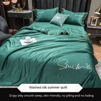 HKM-711635 Lightweight Ice Silk Summer Blanket – Washable Tencel Duvet for Air Conditioning – Available in Multiple Sizes