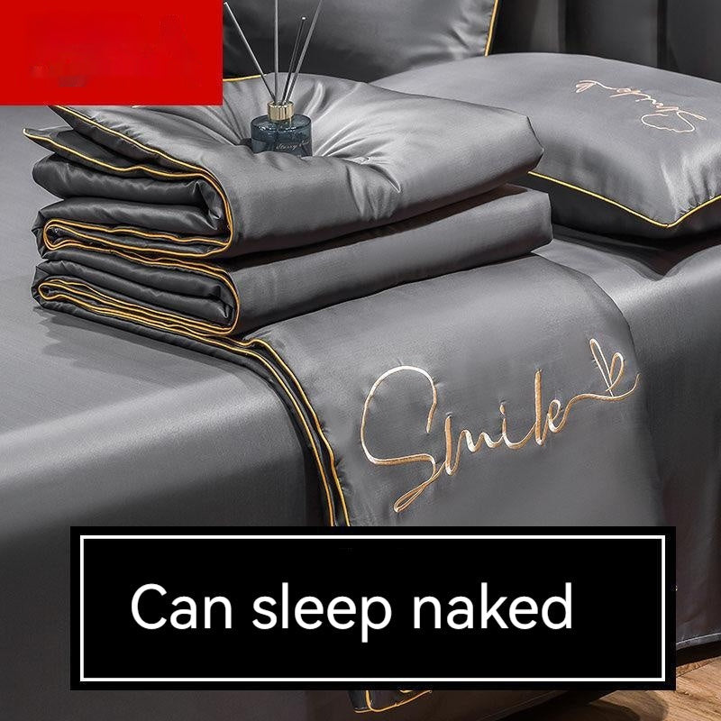 HKM-711635 Lightweight Ice Silk Summer Blanket – Washable Tencel Duvet for Air Conditioning – Available in Multiple Sizes