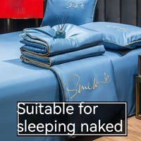 HKM-711635 Lightweight Ice Silk Summer Blanket – Washable Tencel Duvet for Air Conditioning – Available in Multiple Sizes