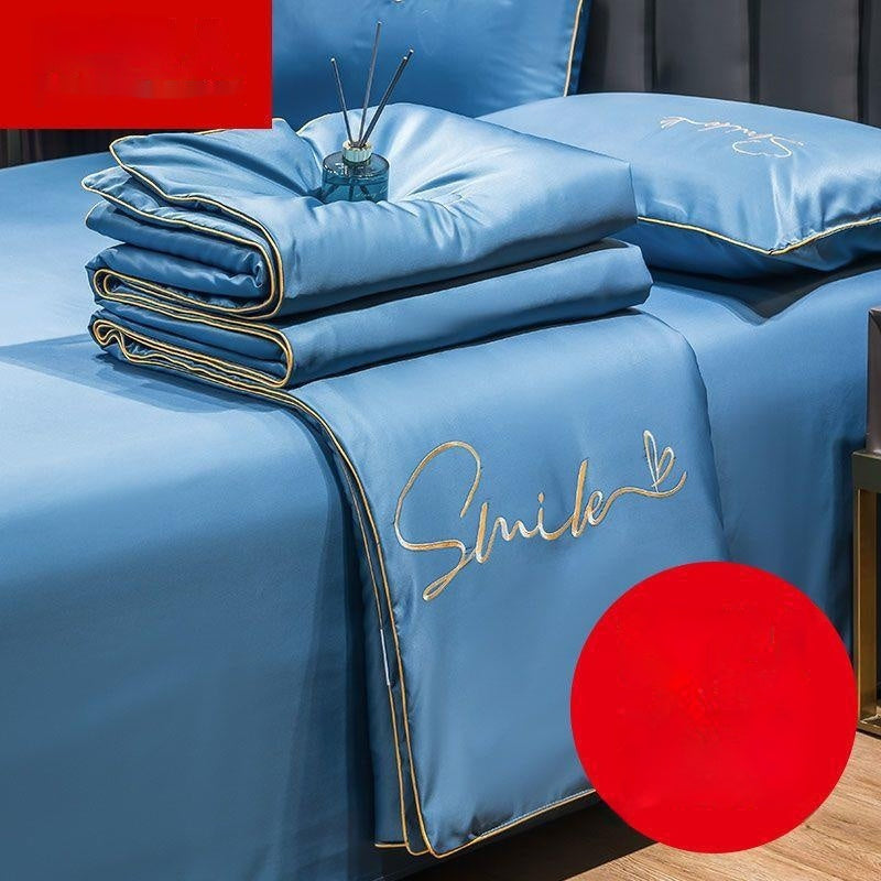 HKM-711635 Lightweight Ice Silk Summer Blanket – Washable Tencel Duvet for Air Conditioning – Available in Multiple Sizes
