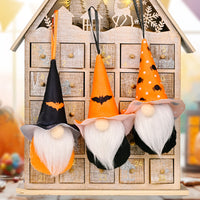 HKM-711763 Halloween Decorative Small Faceless Doll Pendant - Rudolf Design